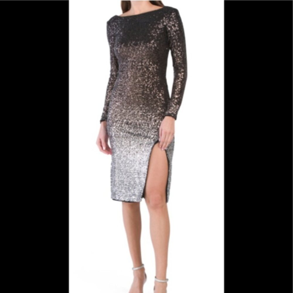 Gorgeous  High neckline ombré dress